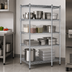 Thumbnail image #3 for Steel Works Stainless Heavy-Duty 4-Tier Stationary Wire Shelving Unit, 24 x 42 Inches, Chrome