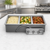 Thumbnail image #3 for Wells MOD-300T Three-Well Built-In Electric Food Warmer for 12 x 20 Inch Pans