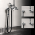 Thumbnail image #3 for T&S Brass B-0168 Wall-Mount Mixing Pre-Rinse Spray Assembly with 68-Inch Hose