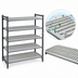 Thumbnail image #3 for Cambro Camshelving Basics Plus Vented Shelf Kit, 21 x 36 Inches, 5 Shelves, Brushed Graphite