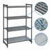 Thumbnail image #3 for Cambro Camshelving Basics Plus 4-Tier Stationary Starter Unit, 21 x 48 x 64 Inches