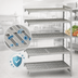 Thumbnail image #4 for Cambro Camshelving Premium 5-Tier Vented Polymer Add-On Shelving Unit, 21 x 42 x 72 Inches, Speckled Gray