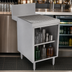 Thumbnail image #3 for Advance Tabco Prestige Supreme 24-Inch Open Front Stainless Steel Underbar Drainboard Cabinet with 7-Inch Backsplash