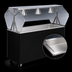 Thumbnail image #3 for Vollrath 2-Series Affordable Portable™ 60-Inch 4-Pan Mobile Non-Refrigerated Cold Food Station with Buffet Breath Guard and Black Solid Base