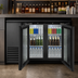 Thumbnail image #3 for True 48-Inch Two-Section Back Bar Cooler with Glass Doors and Left-Side Condensing Unit
