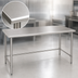 Thumbnail image #3 for Eagle Group BlendPort® Budget Series 48-Inch x 30-Inch 430 Stainless Steel Work Table with Open Base
