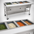 Thumbnail image #3 for Portable Electric Hot Food Table with 4 Dry Wells, Open Shelf Base, 66 Inch, 240V, 3-Phase