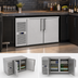 Thumbnail image #3 for 52-Inch Two-Section Narrow-Door Low-Profile Refrigerated Back Bar Storage Cabinet