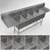 Thumbnail image #3 for John Boos Pro-Bowl 4-Compartment Stainless Steel Sink with Left & Right Drainboards, 16-Gauge, 115-1/4-Inch Wide