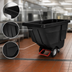 Thumbnail image #3 for Rubbermaid Commercial Products Rotational Molded Utility Duty Tilt Truck Trash Cart, 1/2 Cubic Yard, 450 lb Capacity, Black