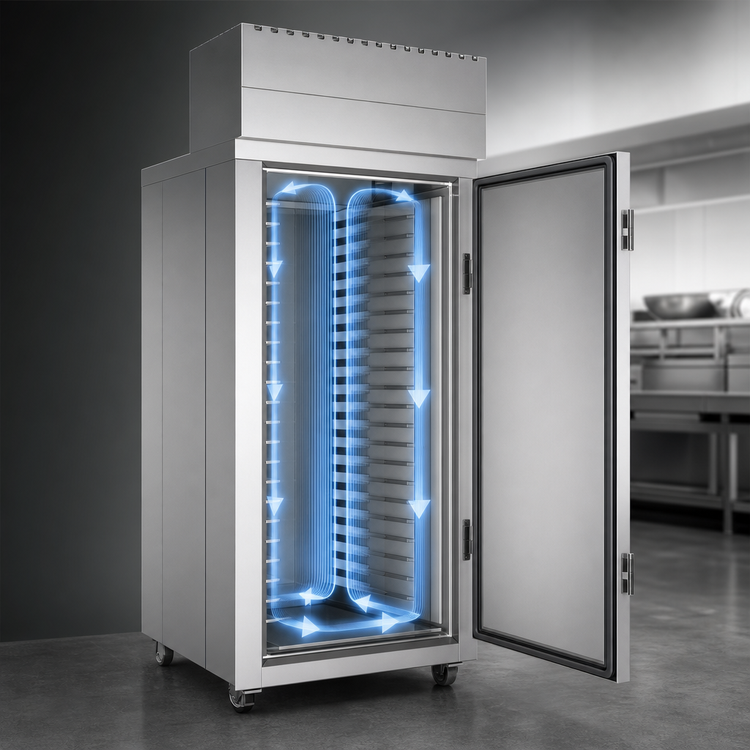 Product image #3 for Baxter RPW1S Single Wide Roll-In Retarder/Proofer Cabinet, 60.5-Inch Deep, Designed for Remote R448A Refrigeration, Electric Heat