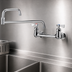 Thumbnail image #3 for Krowne Royal Series Low-Lead Backsplash-Mounted Commercial Faucet with 18-Inch Jointed Double Spout, 8-Inch Centers