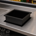 Thumbnail image #3 for Bar Maid Square Black Polyethylene Bottle Well / Drip Catcher