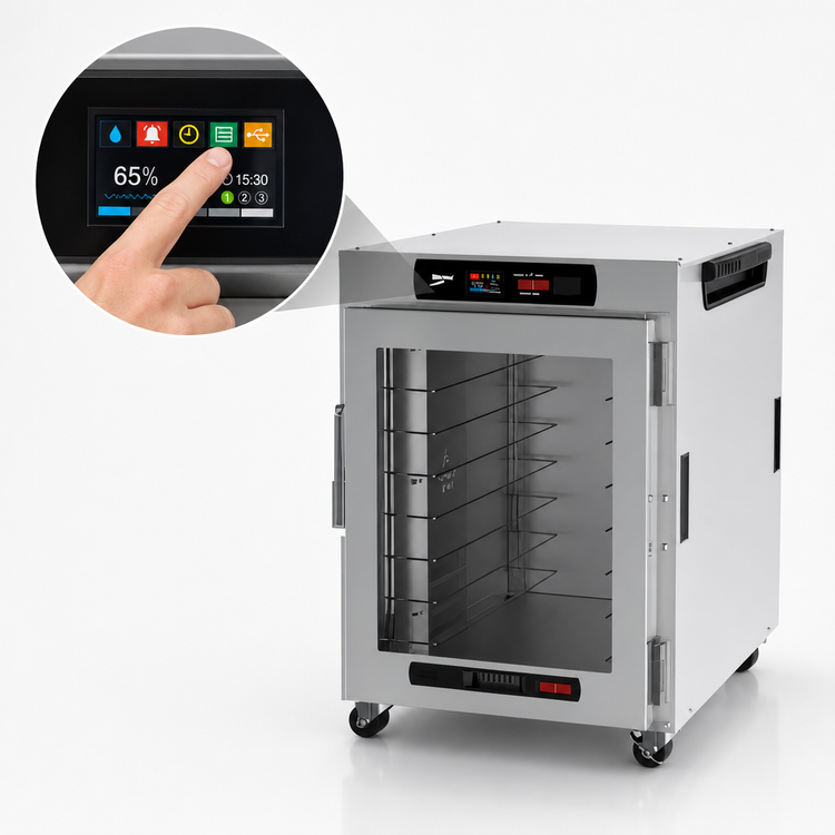 Product image #4 for Metro HotBlox™ Wide 8-Pan Undercounter Insulated Holding Cabinet with Digital Touchscreen and Clear Door