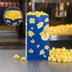 Thumbnail image #3 for Benchmark 85 oz Blue Coated Flat-Bottom Popcorn Butter Bags