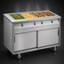 Thumbnail image #3 for Randell 60-Inch Mobile Electric Hot Food Table with 4 Wells and Heated Cabinet Base