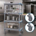 Thumbnail image #3 for Quantum Millenia 4-Shelf Mobile Polymer Shelving Starter Unit, 60