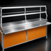 Thumbnail image #3 for Director's Choice Mobile Solid Top Serving Unit with Stainless Steel Top, 78 x 30 x 34 Inches