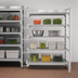 Thumbnail image #4 for Cambro Camshelving Premium 5-Tier Vented Add-On Polymer Shelving Unit, 21 x 48 x 64 Inches, Speckled Gray