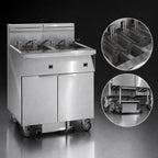 Thumbnail image #3 for Imperial (Middleby) IFSSP675EUC 6-Fryer Electric Floor Battery Fryer, 75-Lb. Each, Computer Controls, Built-In Filter