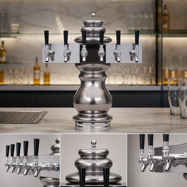 Product image #3 for Glastender Braumeister 6-Faucet Glycol-Cooled Draft Dispensing Tower