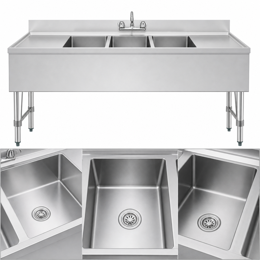 Three-Compartment Bowl Layout