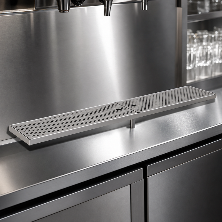 Product image #3 for Glastender Stainless Steel Surface Mount Drain Pan, 50 Inch x 8 Inch