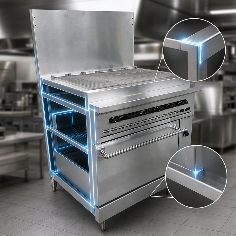 Product image #3 for Vulcan Endurance 36" Propane Gas Restaurant Range with 36" Charbroiler and Standard Oven