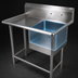 Thumbnail image #3 for John Boos Pro-Bowl 1-Compartment Sink with Left Drainboard, 18