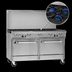 Thumbnail image #3 for Southbend Ultimate 60-Inch Gas Restaurant Range with 2 Open Burners, 48-Inch Griddle, Convection Oven and Cabinet Base