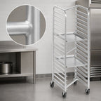 Thumbnail image #3 for Channel Manufacturing 405AN-HD 27-Pan Nesting Aluminum Bun Pan Rack, End-Load, 2-Inch Spacing, 21 x 26 x 64 Inches
