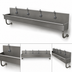 Thumbnail image #3 for Advance Tabco 80-Inch 4-Station Wall-Mounted ADA Multiwash Hand Sink with 4 Electronic Faucets