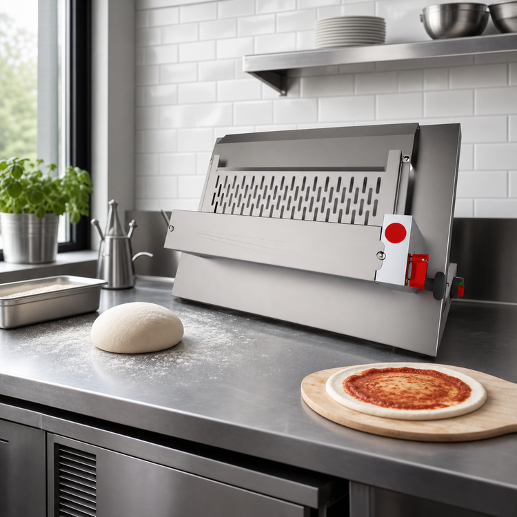 Product image #3 for Omcan USA Pizza Dough Moulder, Bench Model, 0.5 HP, 110V, 13.3-Inch Max Diameter