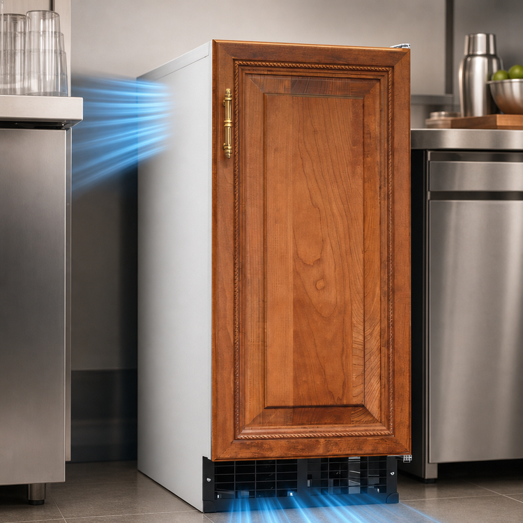 Product image #3 for Hoshizaki Air-Cooled Self-Contained Cube Ice Maker with 27 lb Bin, 54 lb/Day Production