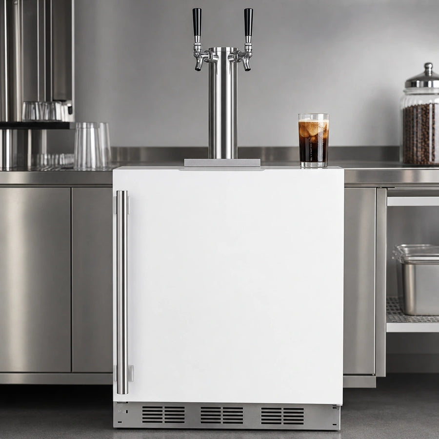 Dual Tap Stainless Steel Draft Tower