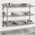 Thumbnail image #3 for Eagle Group QuadTruss Piggyback 3-Tier Wall-Mounted Wire Shelf Kit, 48W x 18D, Chrome