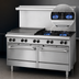 Thumbnail image #3 for Garland US Range U Series 60-Inch Commercial Gas Range with 2 Open Burners, 48-Inch Smooth Steel Griddle and Storage Bases