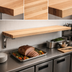 Thumbnail image #3 for Eagle Group 94-1/2-Inch Hardwood Carving Station Cutting Board with Drop Brackets
