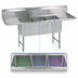 Thumbnail image #3 for BK Resources 3-Compartment Stainless Steel Sink with Left and Right Drainboards