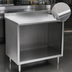 Thumbnail image #3 for Spec-Master 48-Inch x 30-Inch Stainless Steel Underbar Work Table with Cabinet Base and Open Front