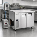 Thumbnail image #3 for Everest Refrigeration ETF2 2-Section Undercounter Worktop Freezer, 13 Cu. Ft., Side-Mounted Self-Contained, 2 Solid Self-Closing Doors