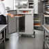 Thumbnail image #3 for Metro C5 6 Series Mobile Half-Height Pass-Thru Heated Holding Cabinet with Solid Doors, 17 Full-Size Sheet Pan Capacity, 120V