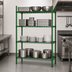 Thumbnail image #3 for Heavy Duty 4-Tier Stationary Wire Shelving Unit, 54
