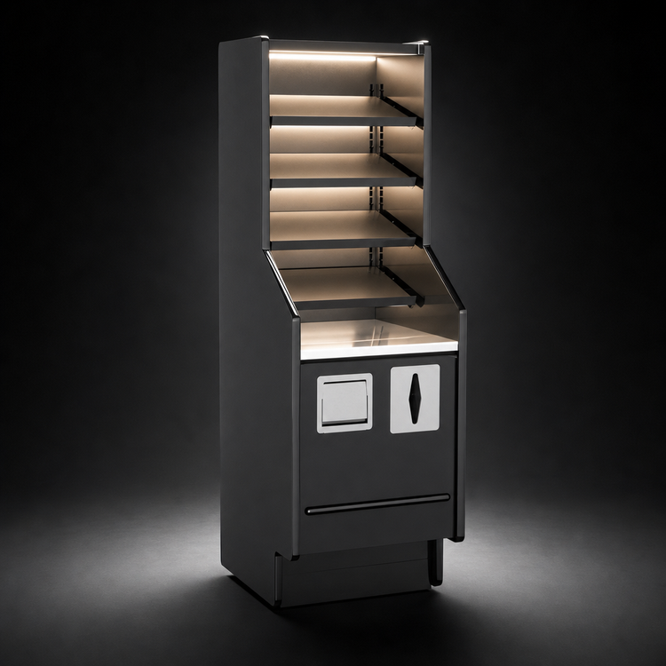 Product image #3 for Structural Concepts Fusion Ambient Self-Service Packaging Counter with LED Top and Shelf Lights