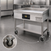 Thumbnail image #3 for AccuSteam Electric Floor Model Griddle with Stand and Casters, 36 x 30-Inch Stainless Steel Cooking Surface