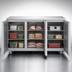 Thumbnail image #4 for Juneau Three-Section Reach-In Undercounter Freezer, 72-Inch Wide, 11 Cu. Ft., Stainless Steel, Self-Contained Bottom-Mount