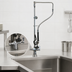 Thumbnail image #3 for BK Resources OptiFlow Single-Hole Deck Mount Swing Arm Pre-Rinse Assembly with 10-Inch Add-On Faucet