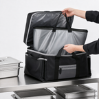 Thumbnail image #3 for Vollrath VCBL500 Large Catering Bag, 23 x 15 x 14 Inches, Removable Liner, Heat Pad, 3 Removable Pan Separators