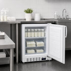 Thumbnail image #4 for Summit Commercial MOMCUBE™ ALFZ36MC Undercounter Breast Milk All-Freezer, 2.68 Cu. Ft., 1-Section, White, Reversible Solid Door