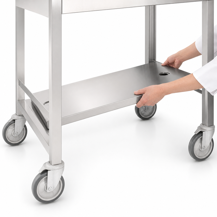 Product image #3 for Director's Choice 64-Inch Solid Removable Undershelf, 304 Stainless Steel